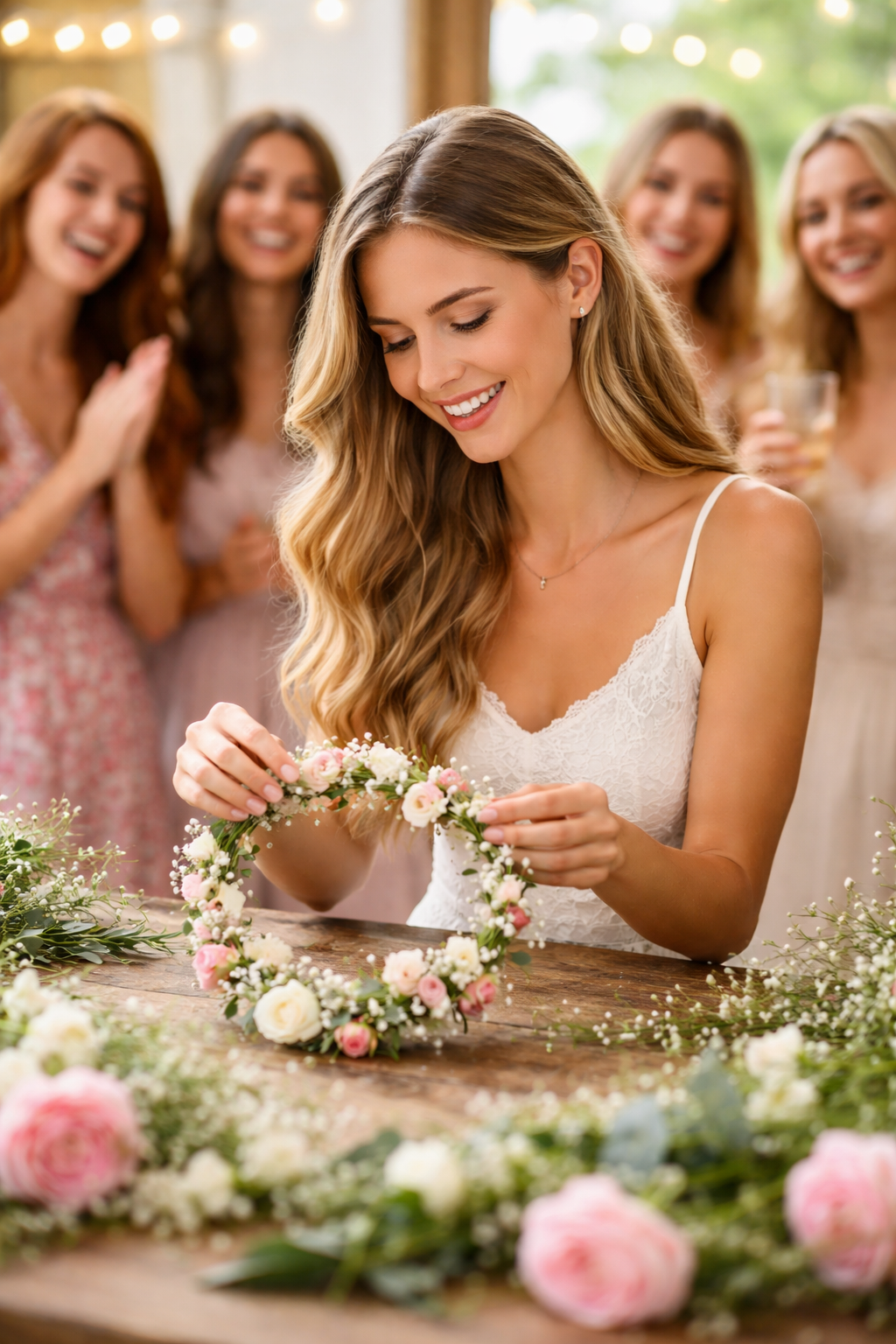 Mariée et amies